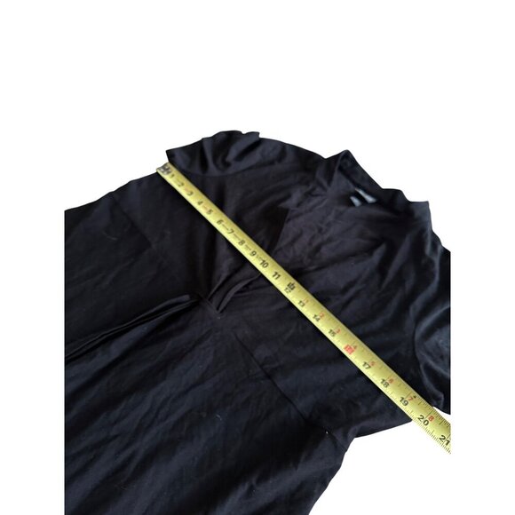 Vintage Eileen Fisher Gordian Knot Tie Clasp Open Front Dress Lightweight Size L - Picture 7 of 13